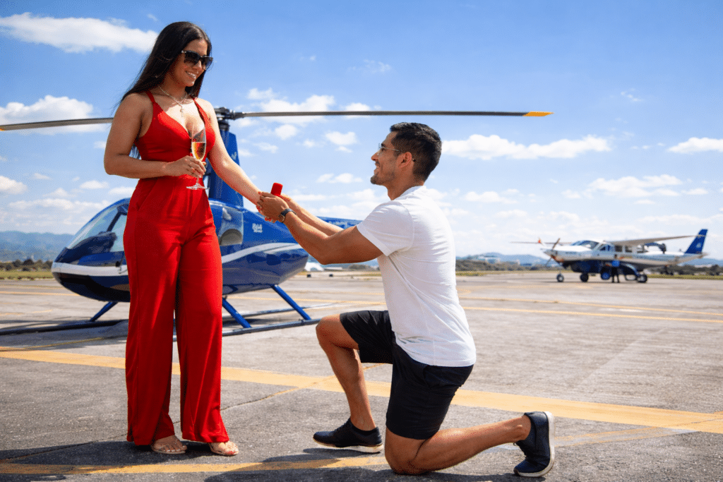 Helicopter Marriage Proposal in Rio de Janeiro